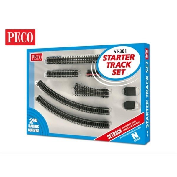 N No.2 263.5 mm Radius Starter Track Set, Peco, Mfr#: PCOST-301
